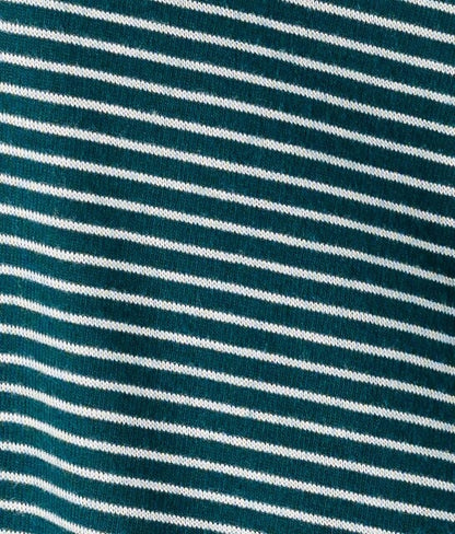 Poppy Stripe green and cream stripe
