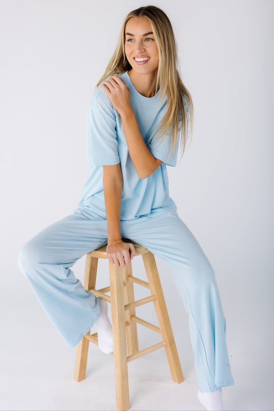 Dream of Me Lounge Set in light blue for women and teens