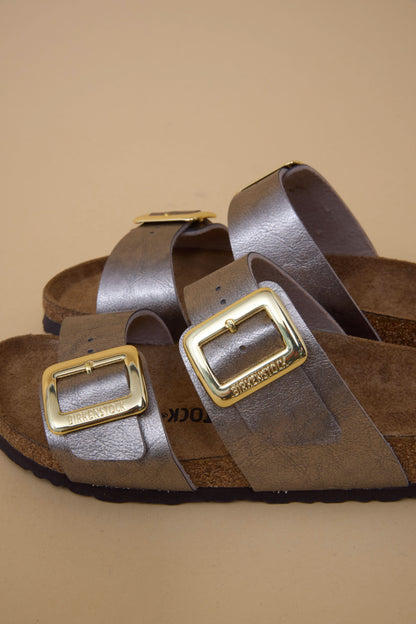 Birkenstock Sydney Luxe Buckle WOMEN'S SANDALS Birkenstock Graceful Taupe 36 