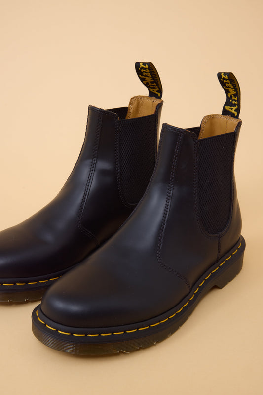 Dr Marten Yellow Stitch Chelsea Boot WOMEN'S BOOTS Dr Martens Black 6 