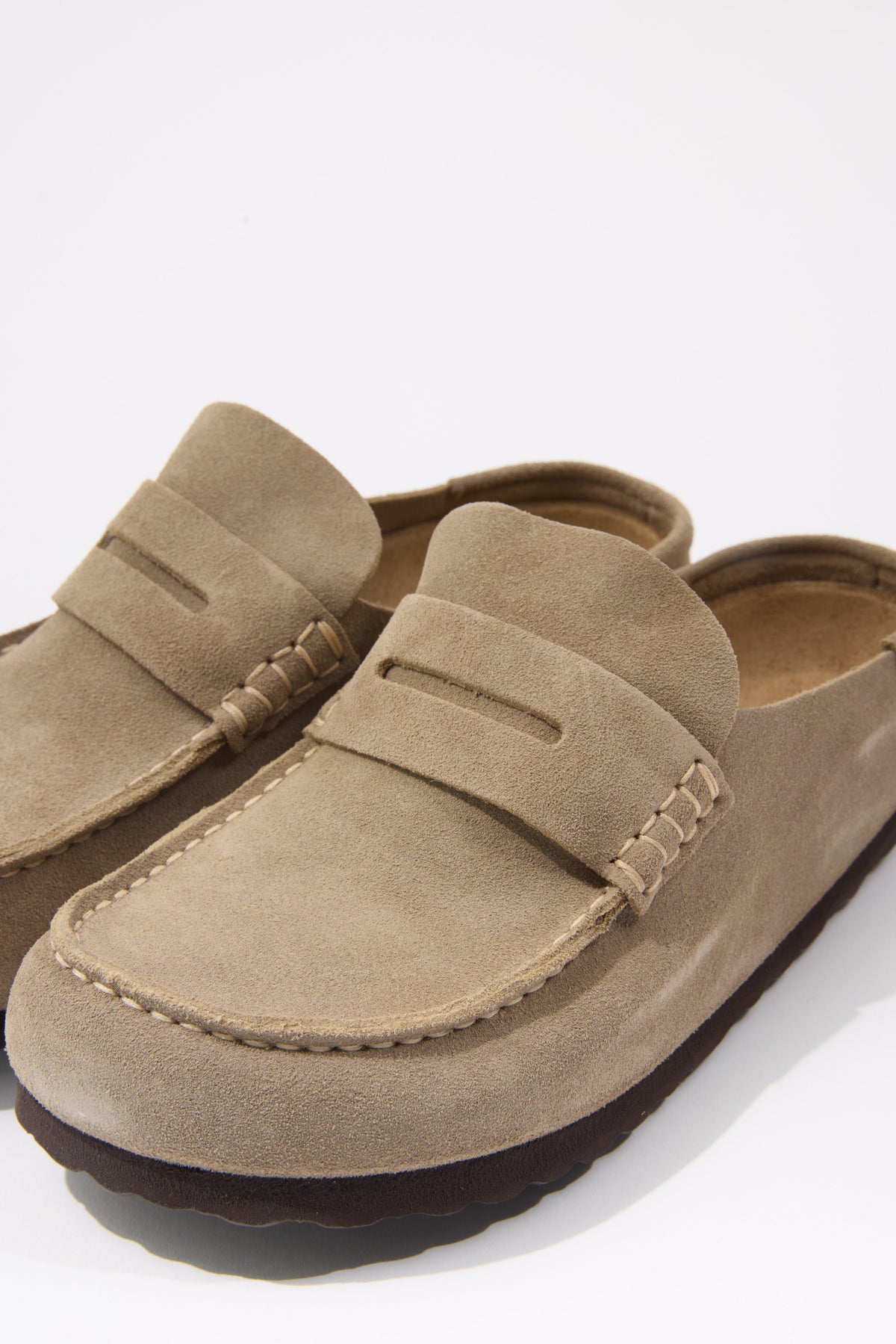 Birkenstock Naples Wrapped Suede WOMEN'S SHOES Birkenstock Taupe 36 