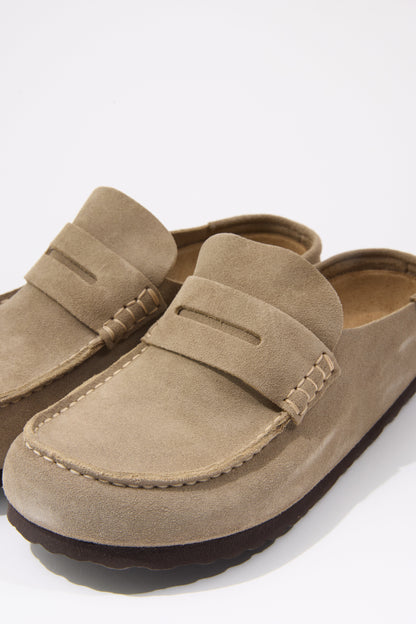 Birkenstock Naples Wrapped Suede WOMEN'S SHOES Birkenstock Taupe 36 