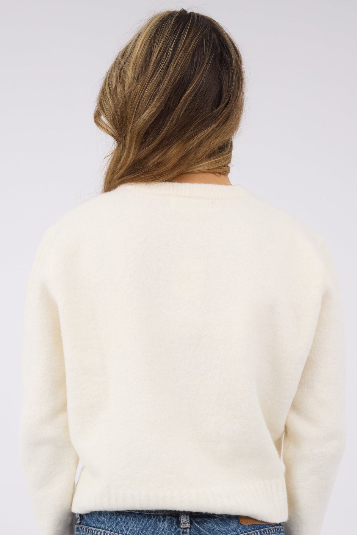 Angie Crew Neck Cardigan WOMEN'S CARDIGAN Yours Truly 