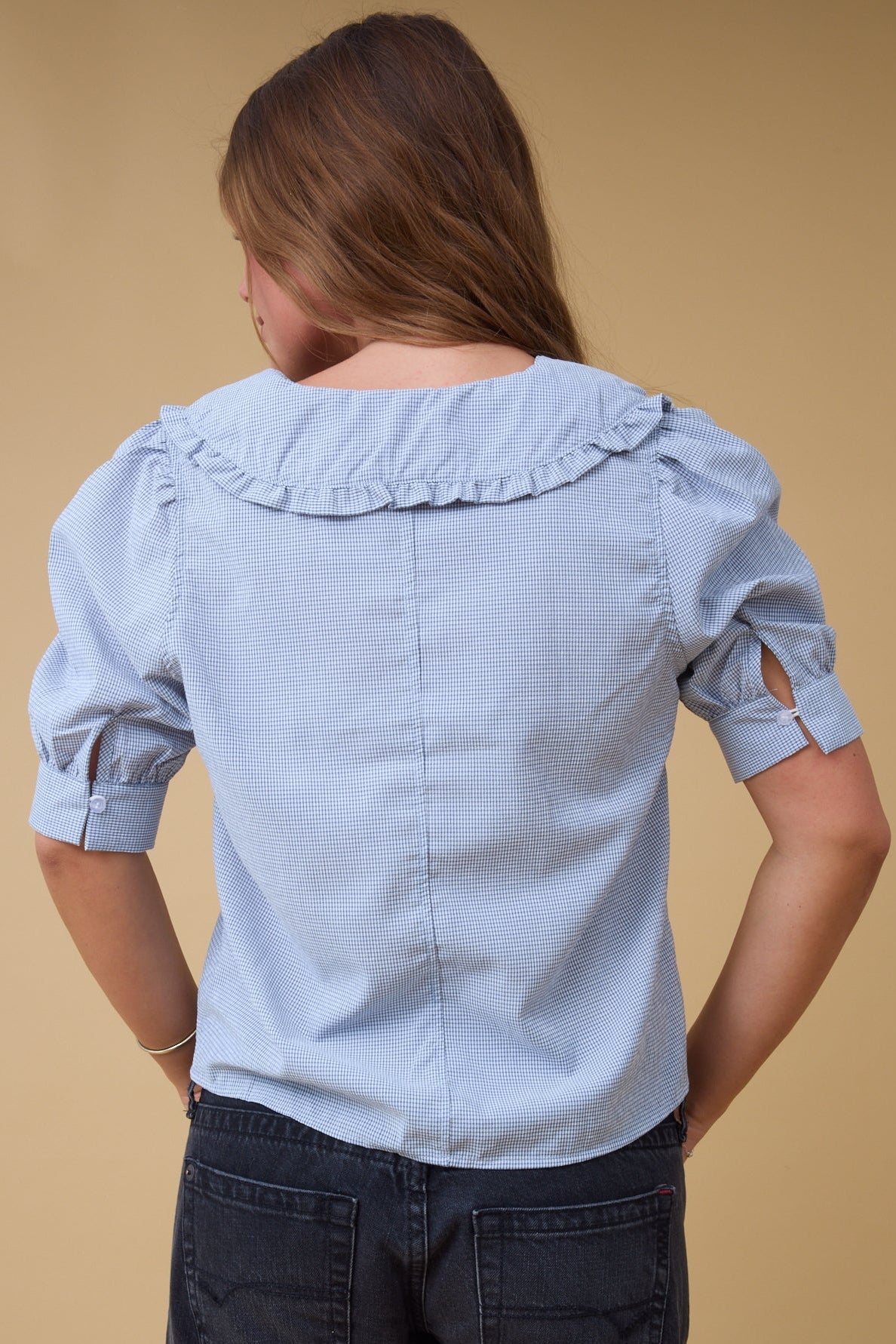 Brass & Roe Ellie Collar Top WOMEN'S TOP Brass & Roe 