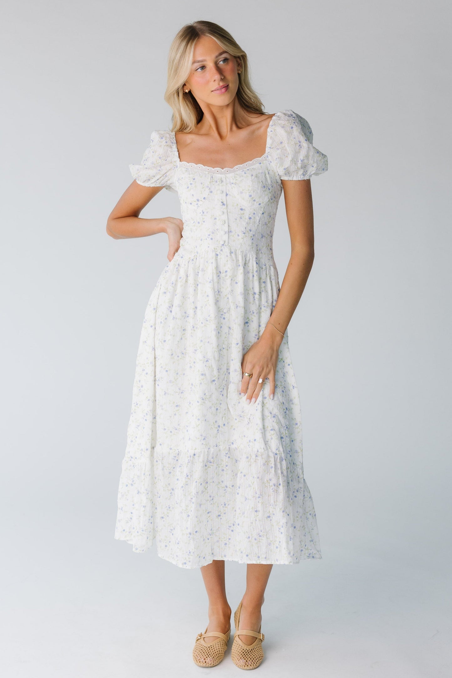 Marina Floral Dress WOMEN'S DRESS Blu Pepper 
