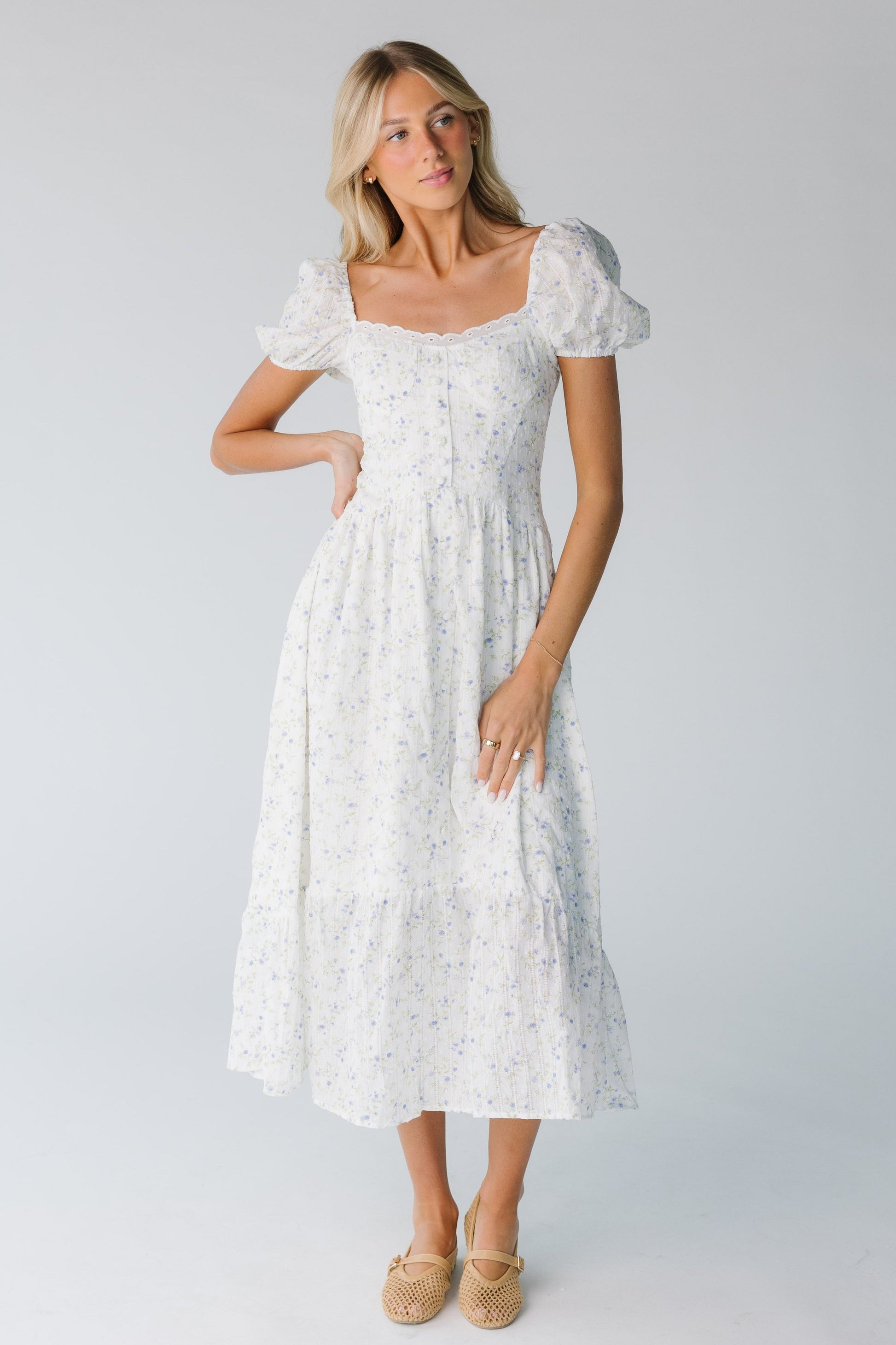 Marina Floral Dress WOMEN'S DRESS Blu Pepper 
