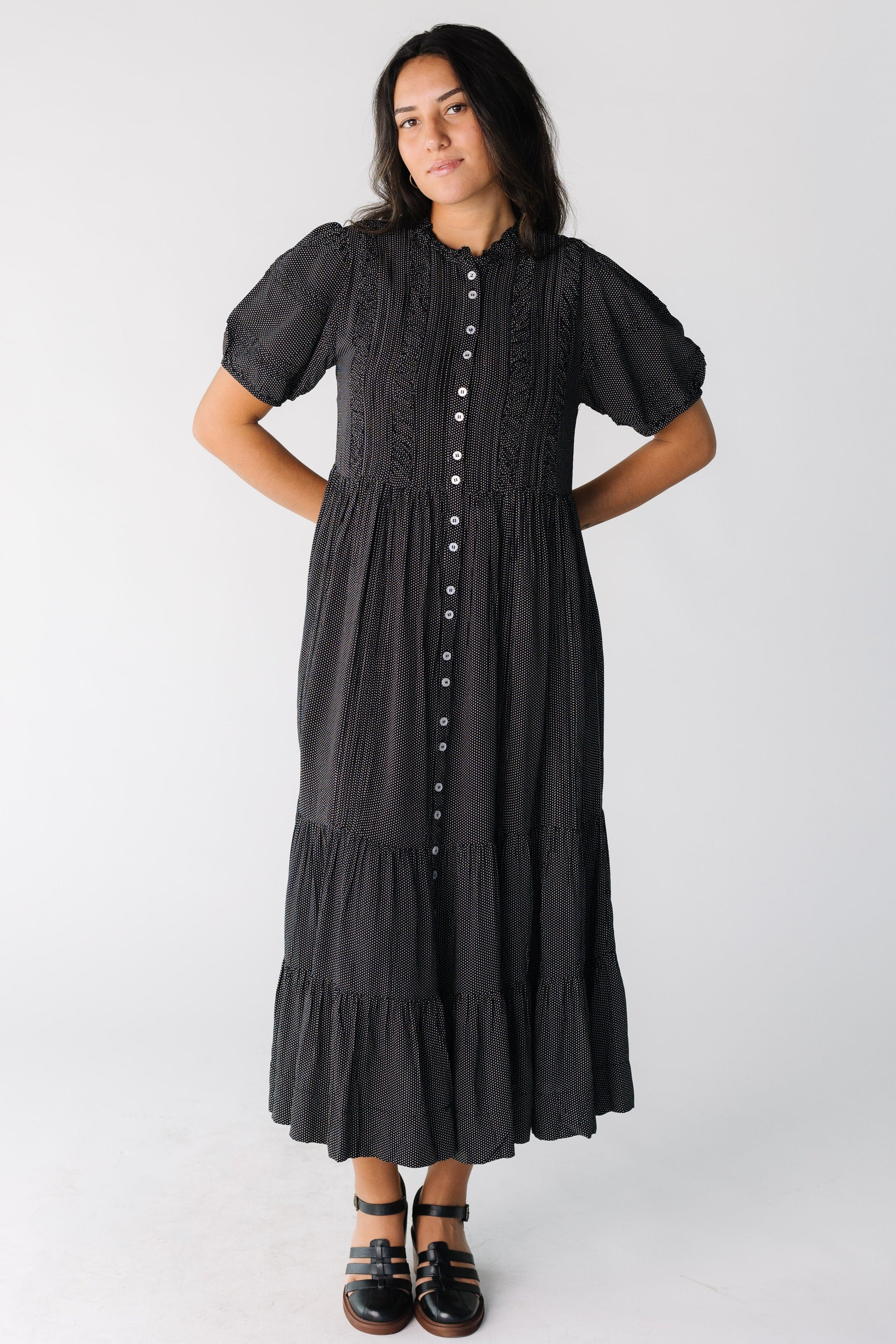 Citrus Flower Fields Dress- Polka Dot WOMEN'S DRESS Citrus 