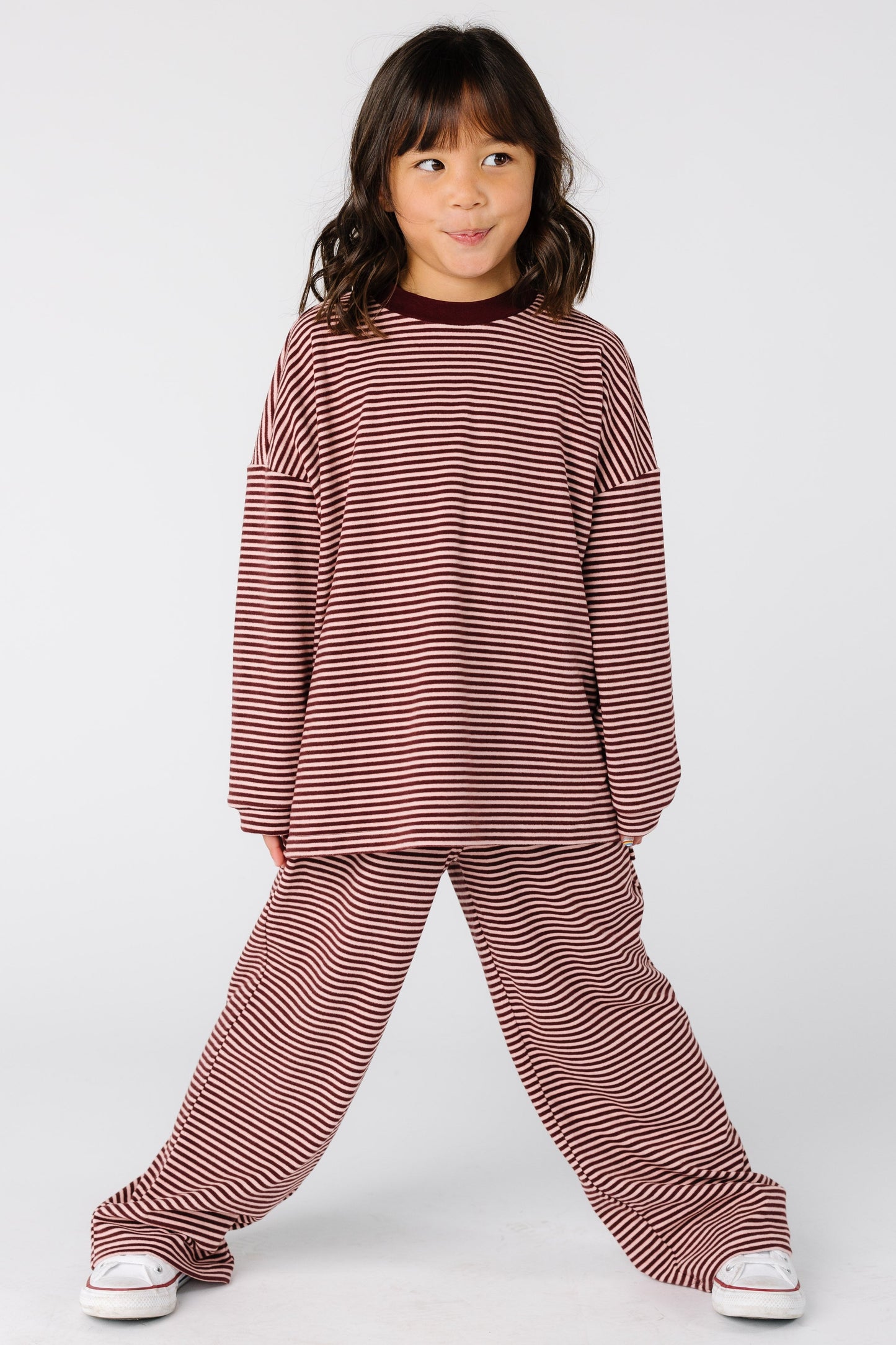 Cutie Everyday Kids Set Kid's Set by Brass and Roe in burgundy 