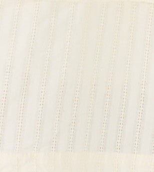 Cream stripe texture fabric swatch.