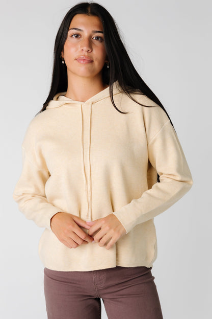 Jane soft cream pullover hoodie