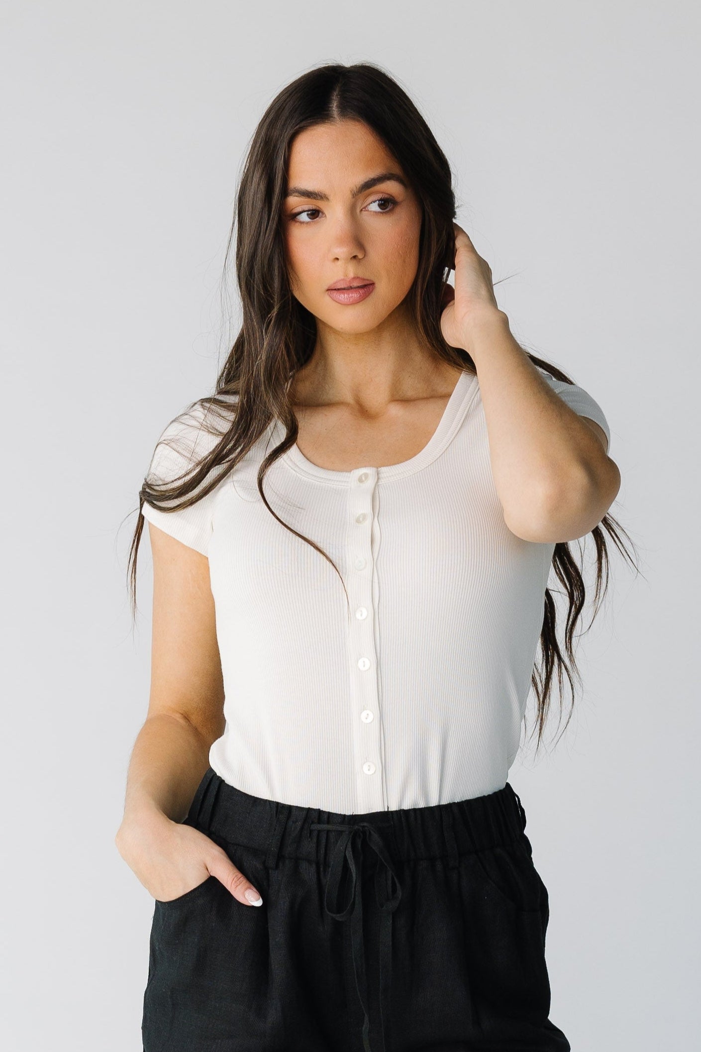 Kellie Top in ivory 