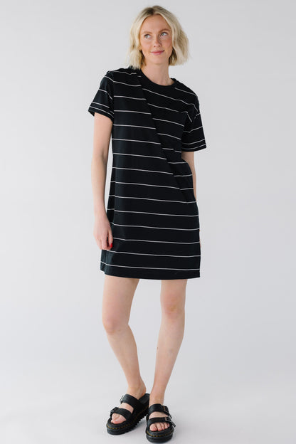 Kick Back Dress WOMEN'S DRESS Thread & Supply Black White XS 