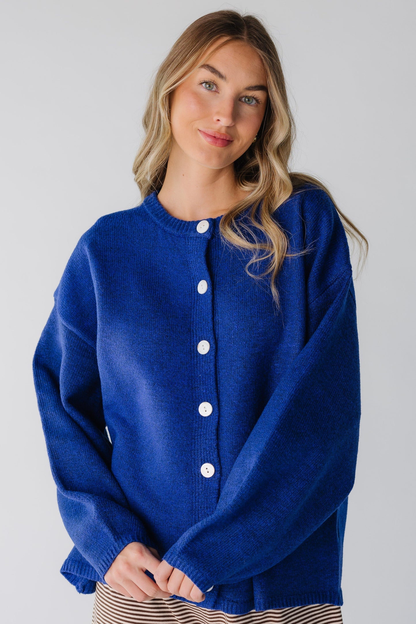 Let It Be Cardigan for women in royal