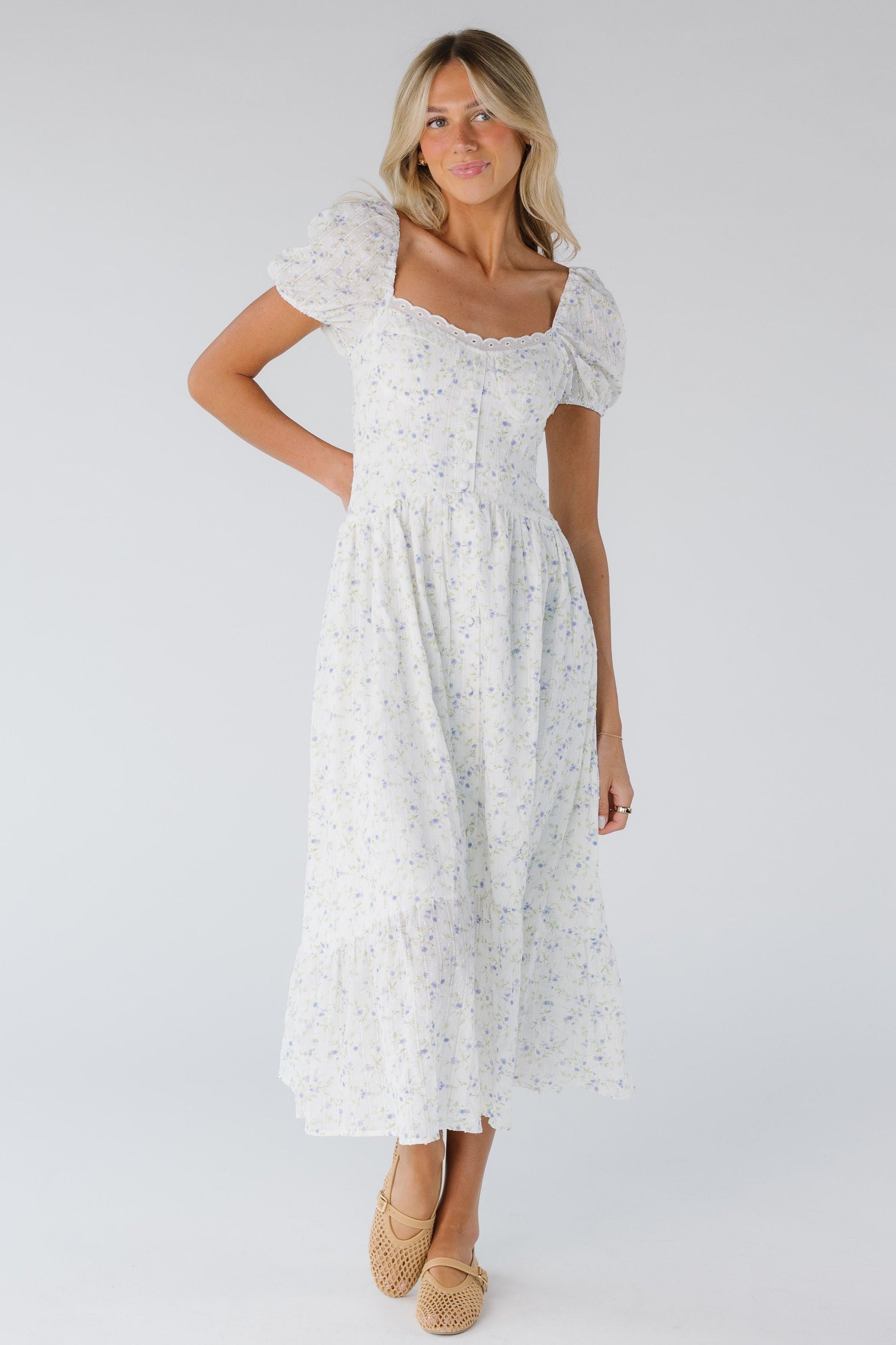 Marina Floral Dress WOMEN'S DRESS Blu Pepper 
