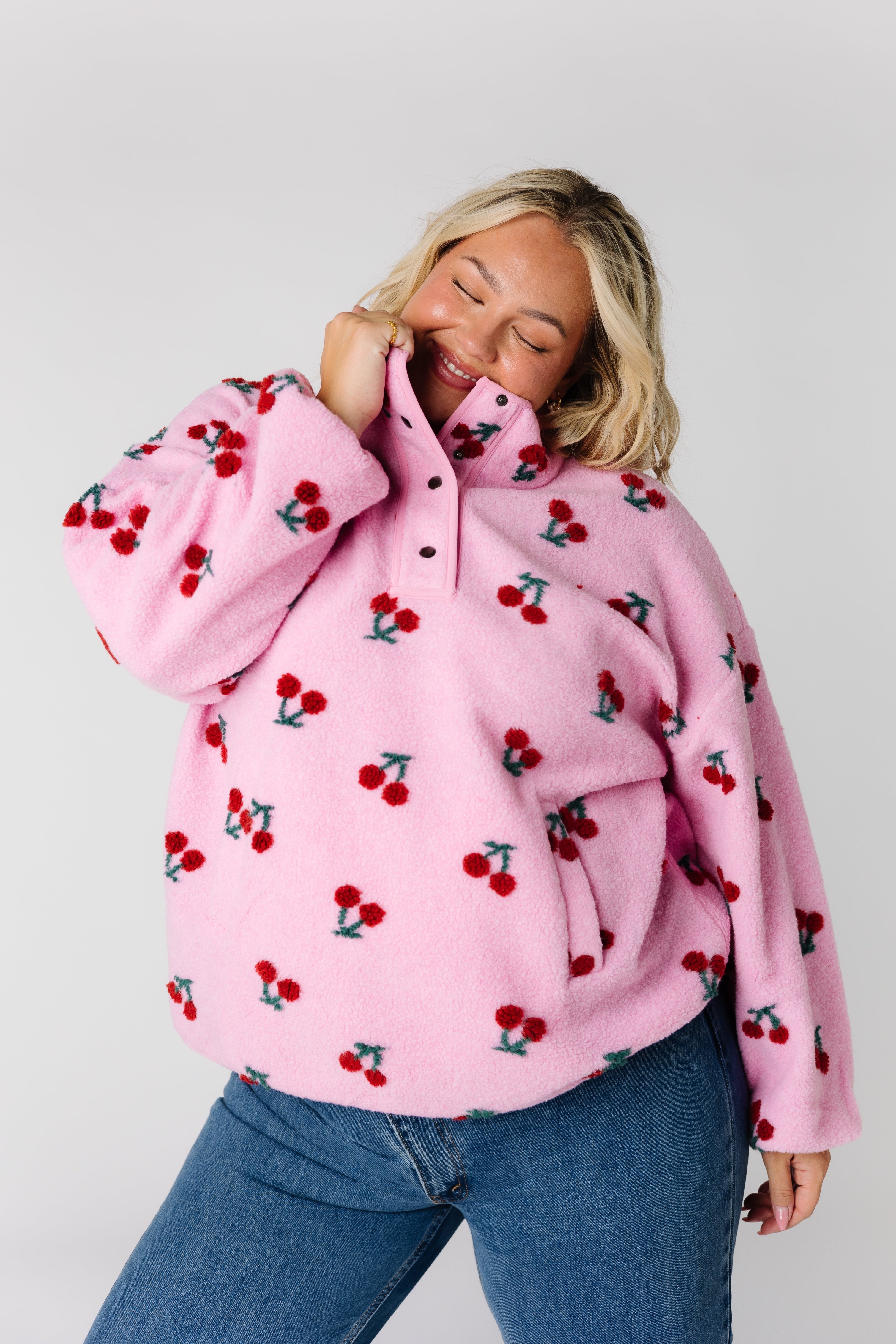 Womens pink sherpa deals