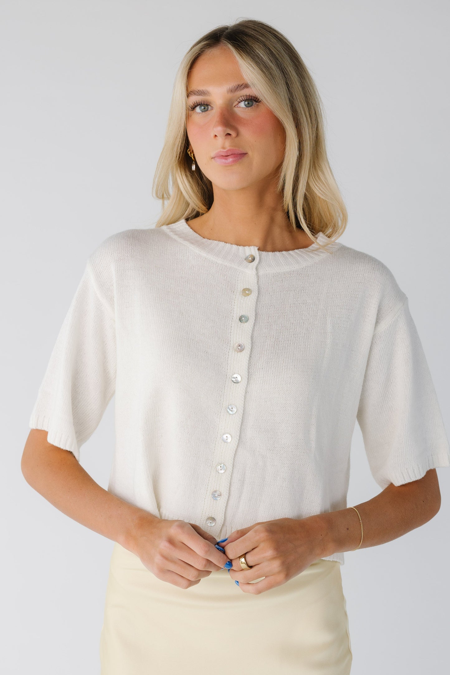 The Delta Cardigan in cream