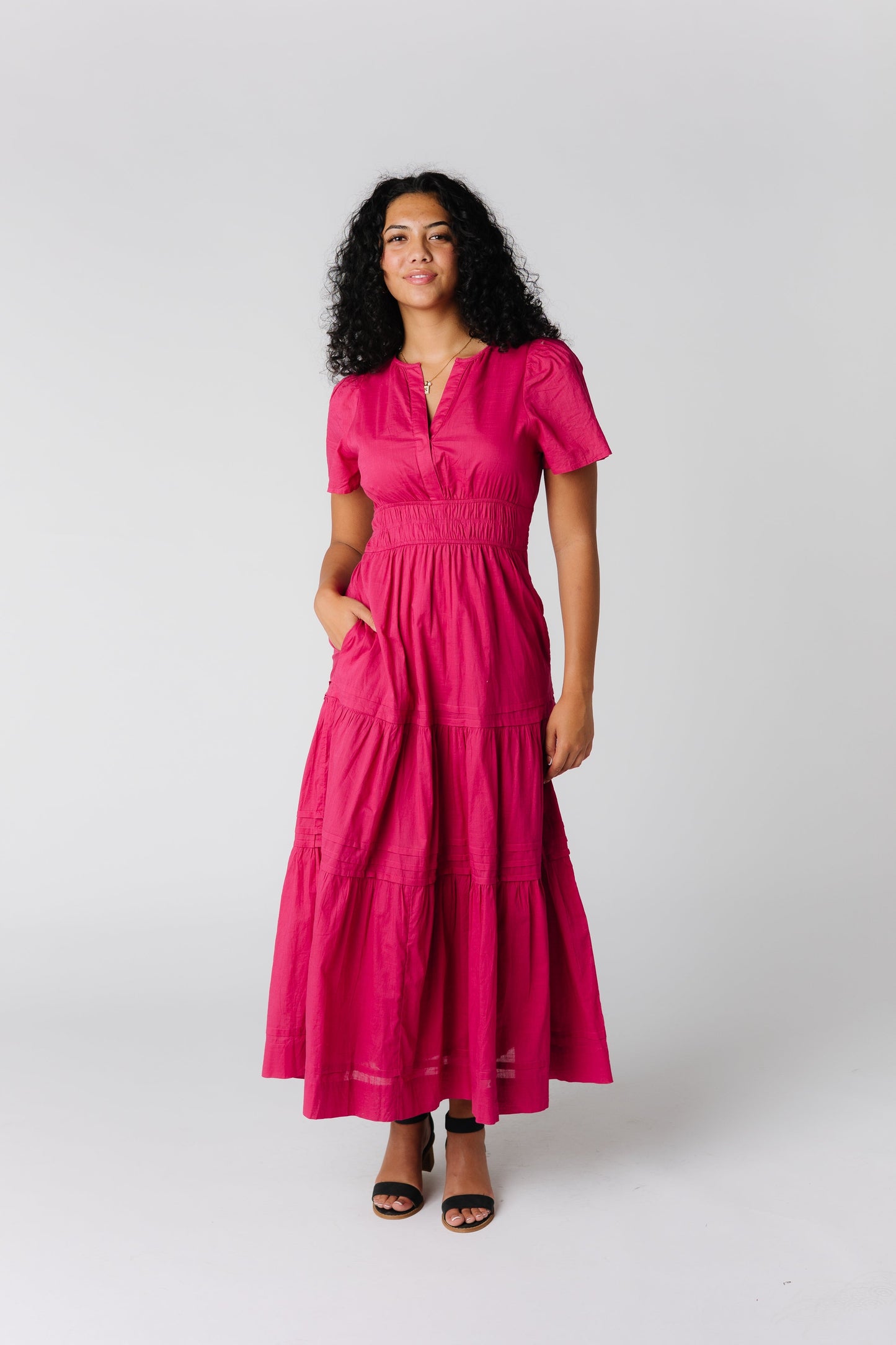 Citrus - modest magenta maxi dress