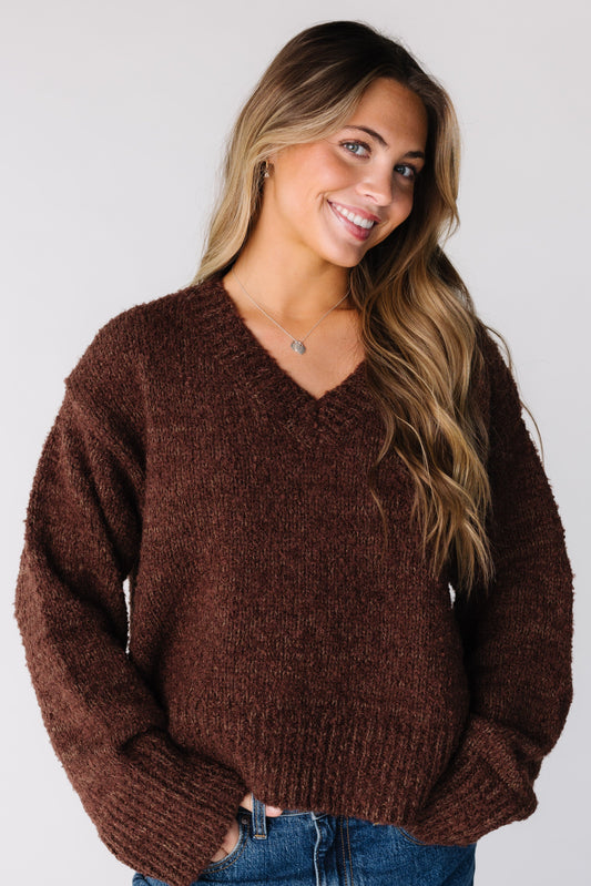 Esme Oversized Sweater  for women and teens in brown