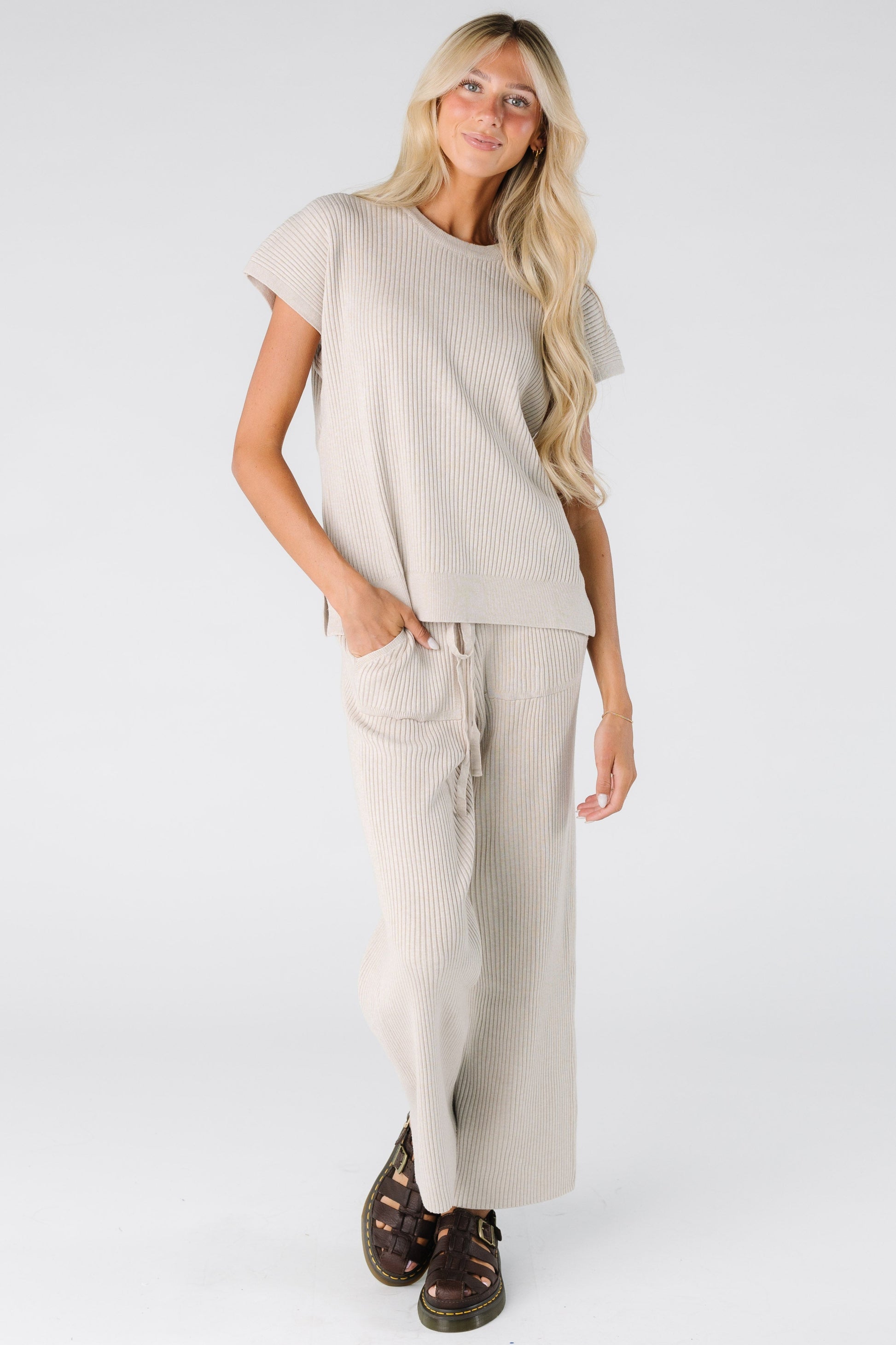 Perfect Sweater Set Women's Set for women and teens in warm grey