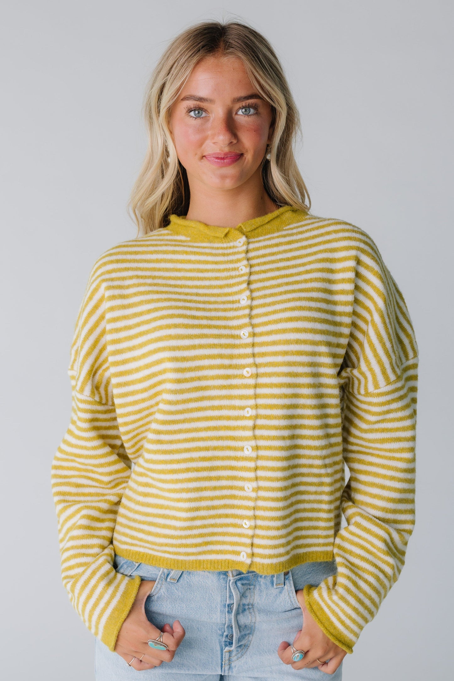 Aria New Stripe Cardigan WOMEN'S CARDIGAN Things Between 