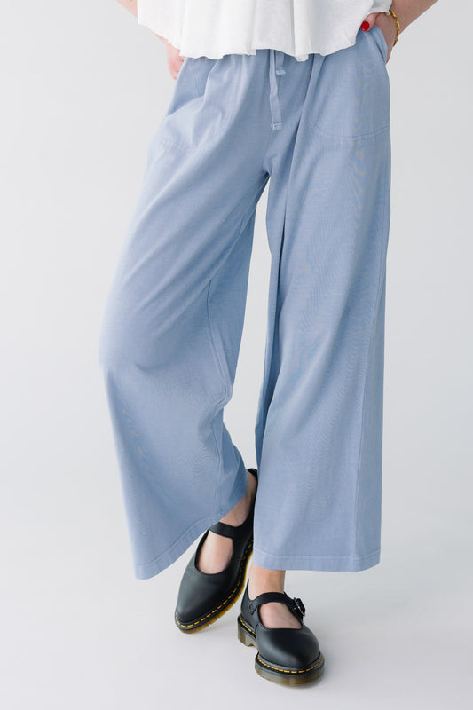 Perfect Travel Elastic Waist Pant in denim