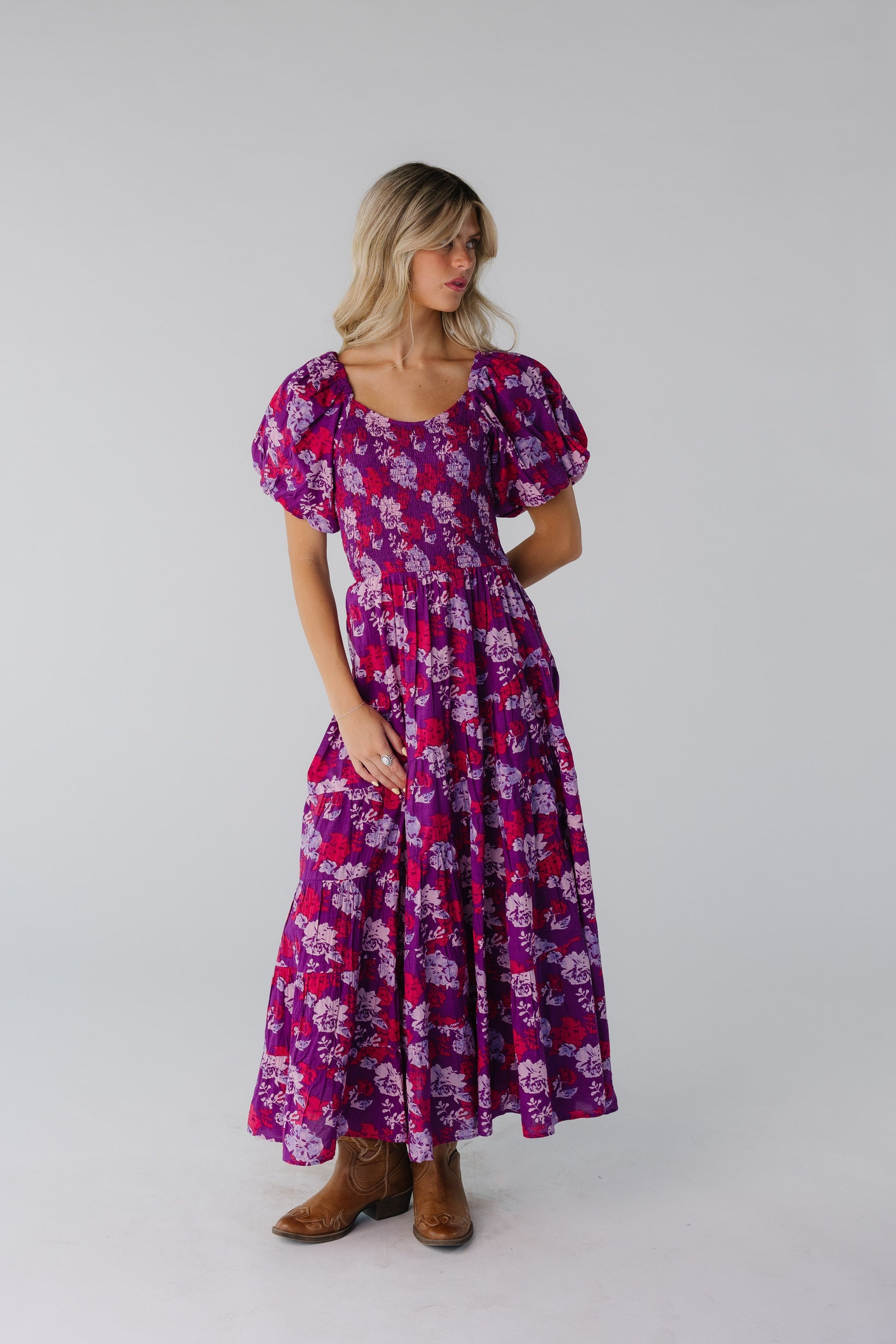 Citrus Bryn Smocked Dress - Summer WOMEN'S DRESS Citrus Berry Print XS 