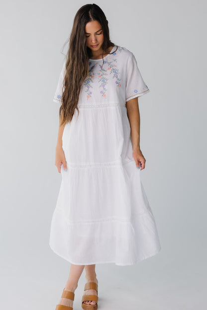 Citrus Spring Tiered Embroidered Dress WOMEN'S DRESS Citrus 