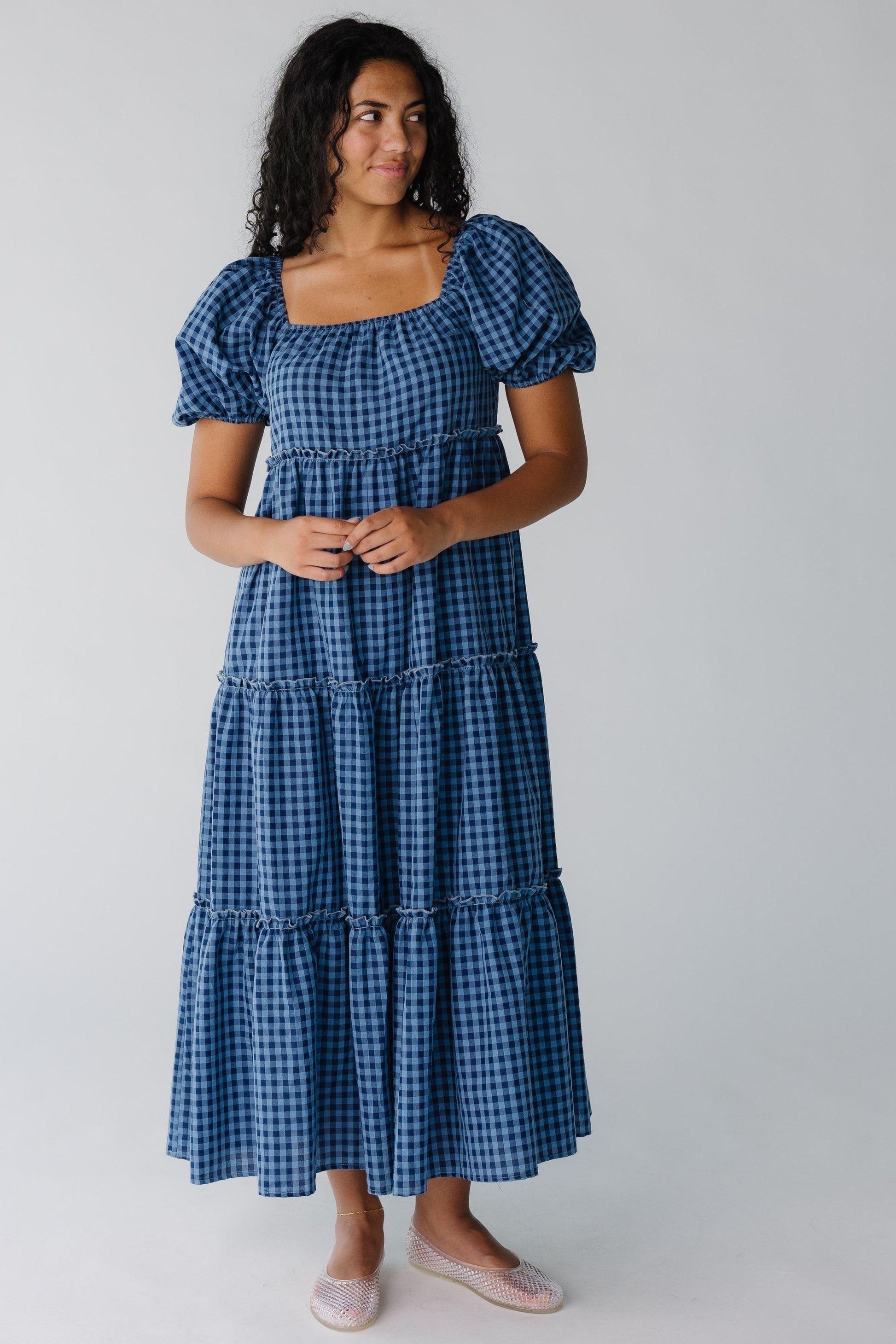 Brass & Roe Charity Tiered Midi Dress WOMEN'S DRESS brass & roe 