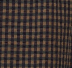 Black & brown gingham fabric swatch