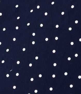 Navy polka dot swatch