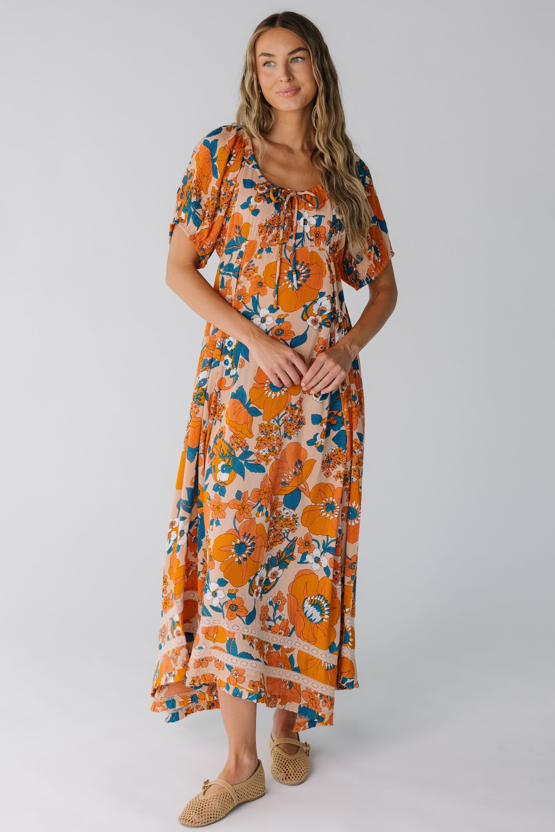 Lyon Crepe Maxi Dress WOMEN'S DRESS Citrus 