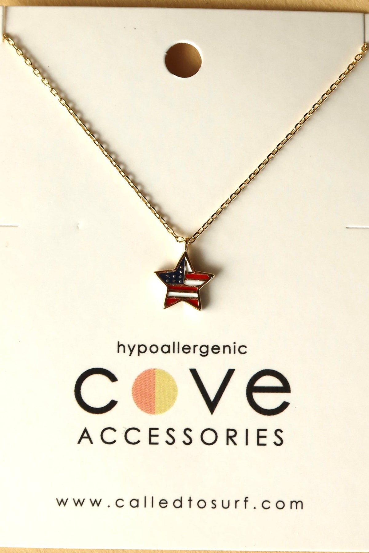 Cove Necklace - Stars & Stripes WOMEN'S JEWELRY Cove Stars & Stripes 