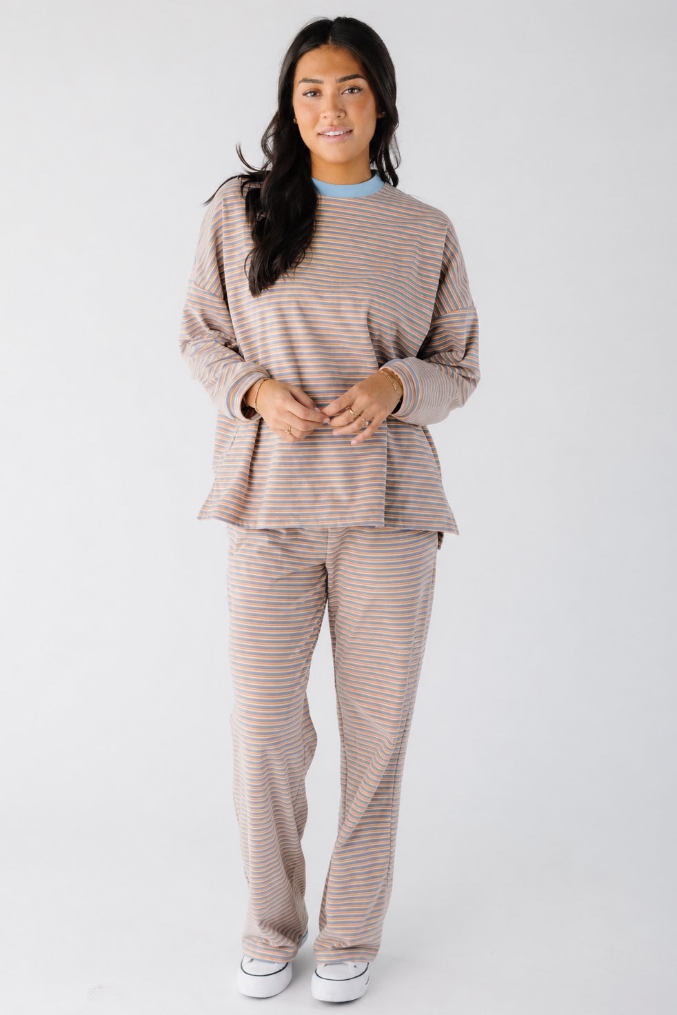 Cutie Everyday Stripe Set - Classic Knit Women's Set brass & roe 