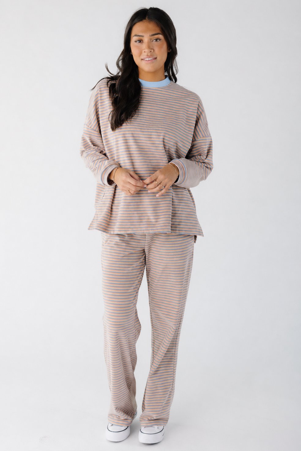 Cutie Everyday Stripe Set - Classic Knit Women's Set brass & roe 