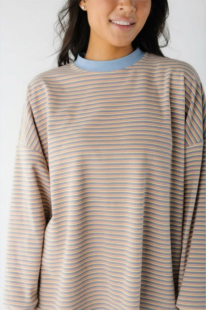 Cutie Everyday Stripe Set - Classic Knit Women's Set brass & roe 
