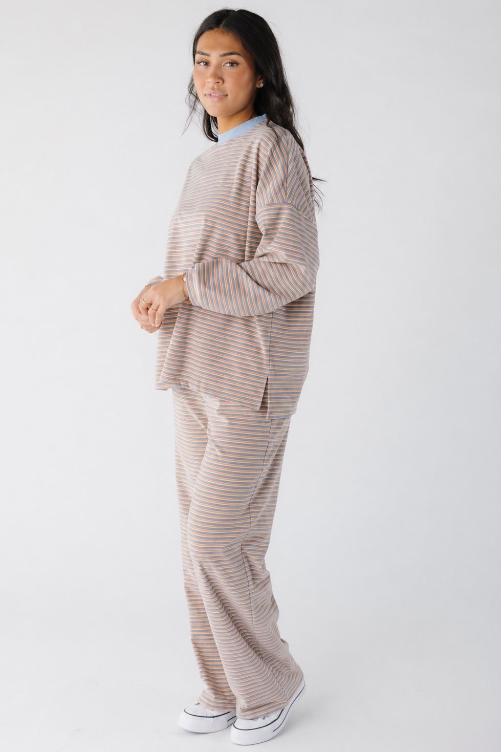 Cutie Everyday Stripe Set - Classic Knit Women's Set brass & roe 