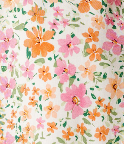 Pink floral swatch