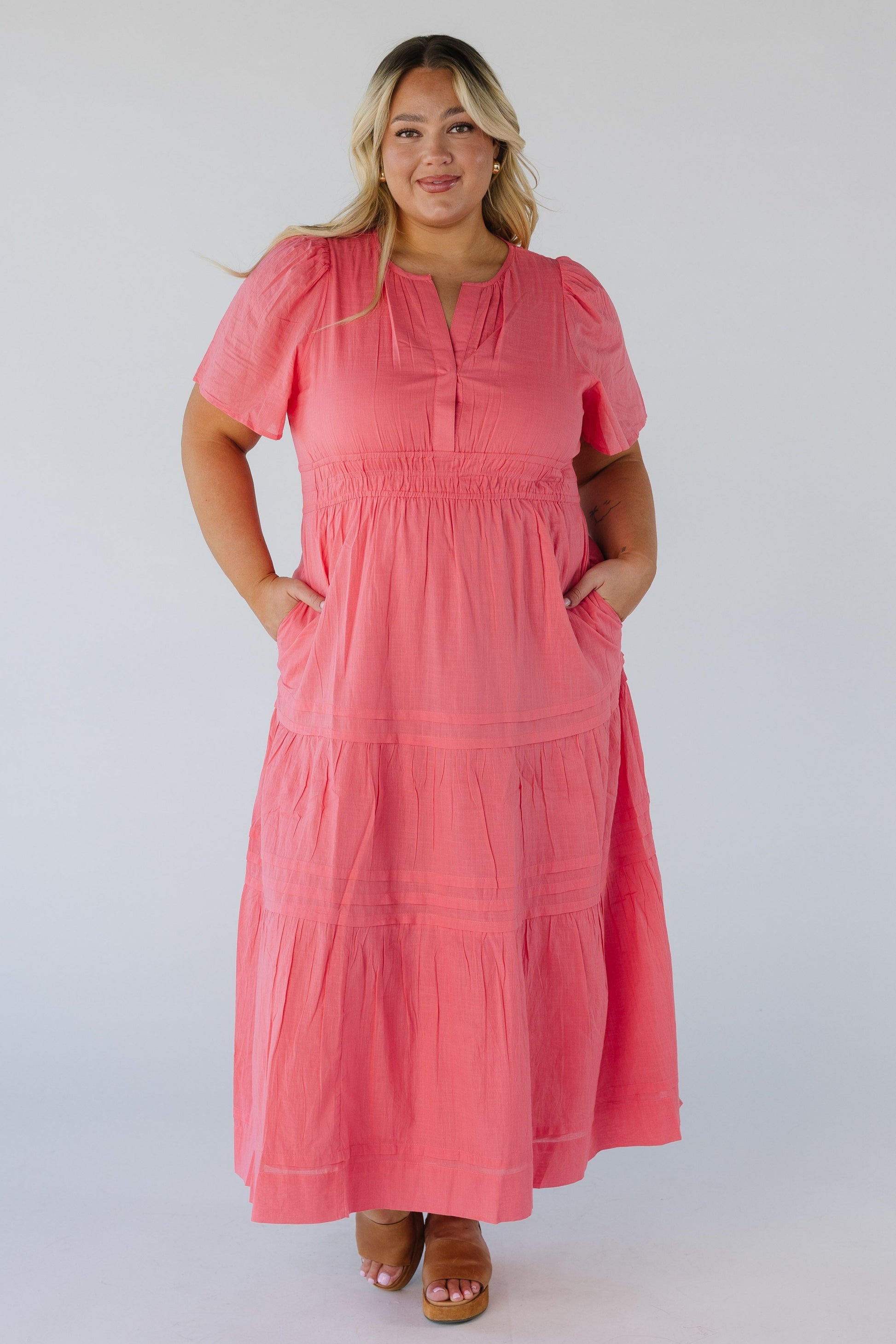 Citrus Shae Dress - Montana Collection plus size in pink