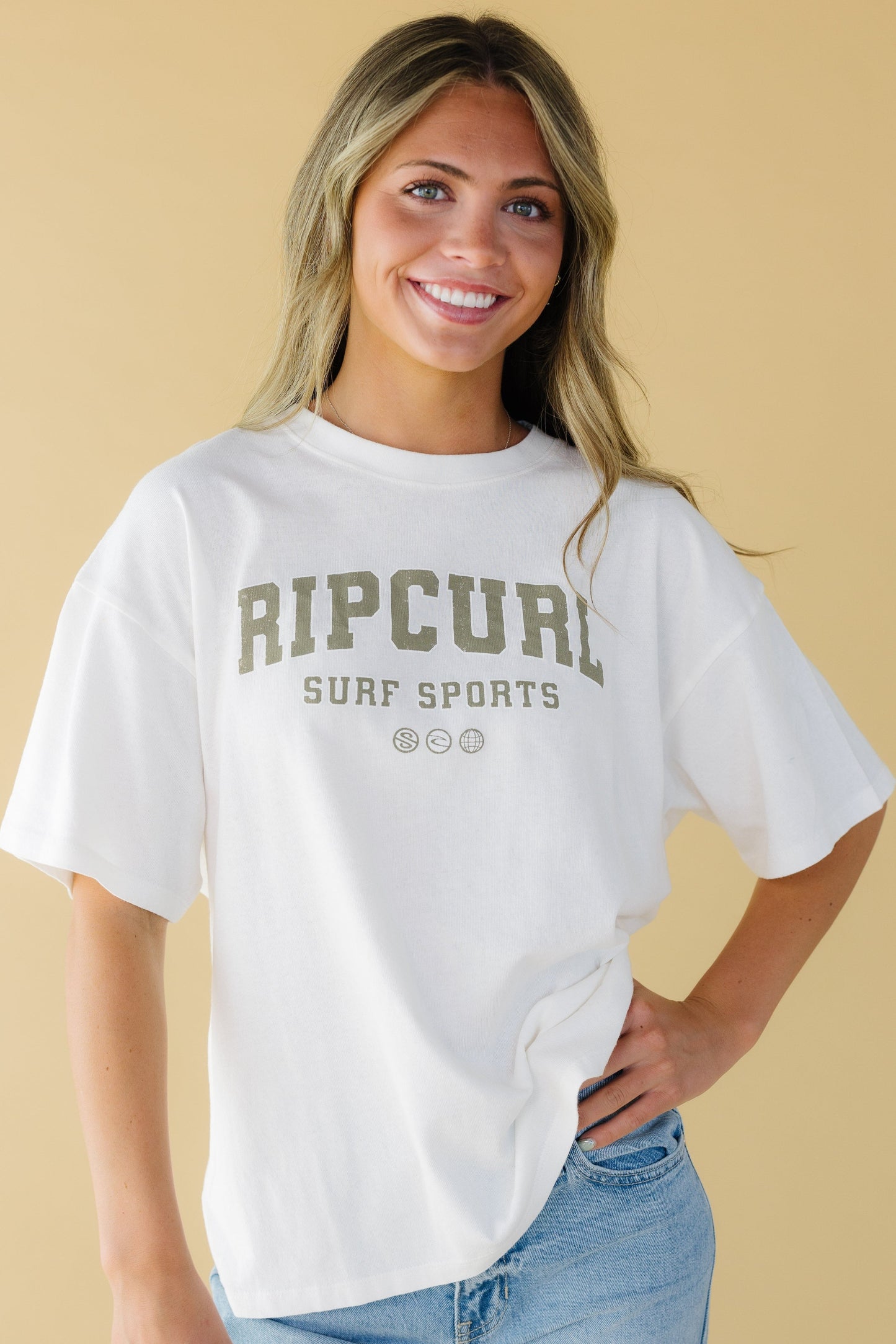 Rip Curl Varsity Sports Heritage Tee WOMEN'S T-SHIRT Rip Curl 