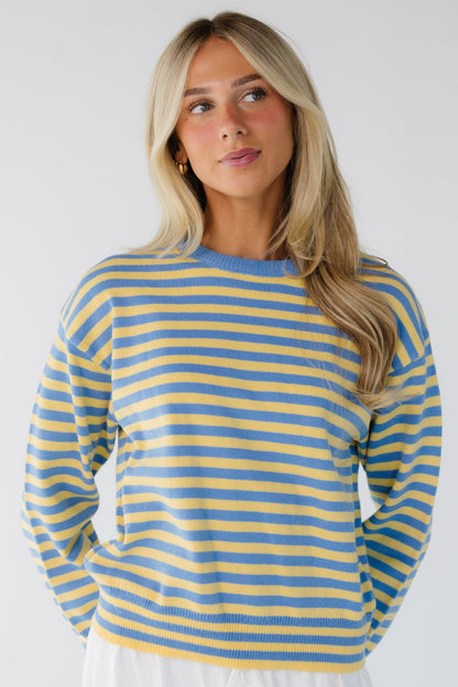 The Rosalie Sweater WOMEN'S SWEATERS Mod Ref Blue-Yellow S 