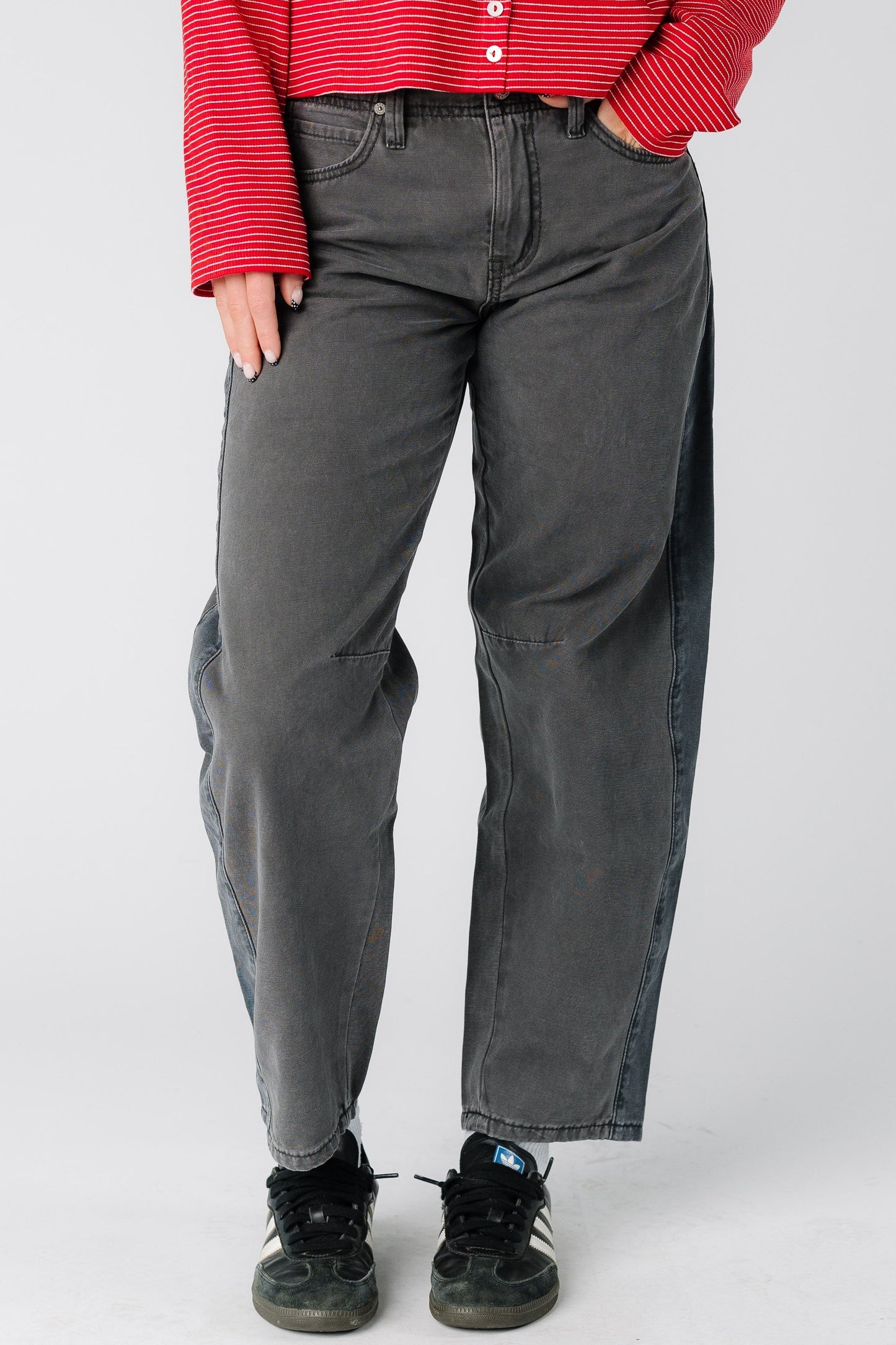 Roxy Surf Pipe Contrast Denim  in grey for women and teens