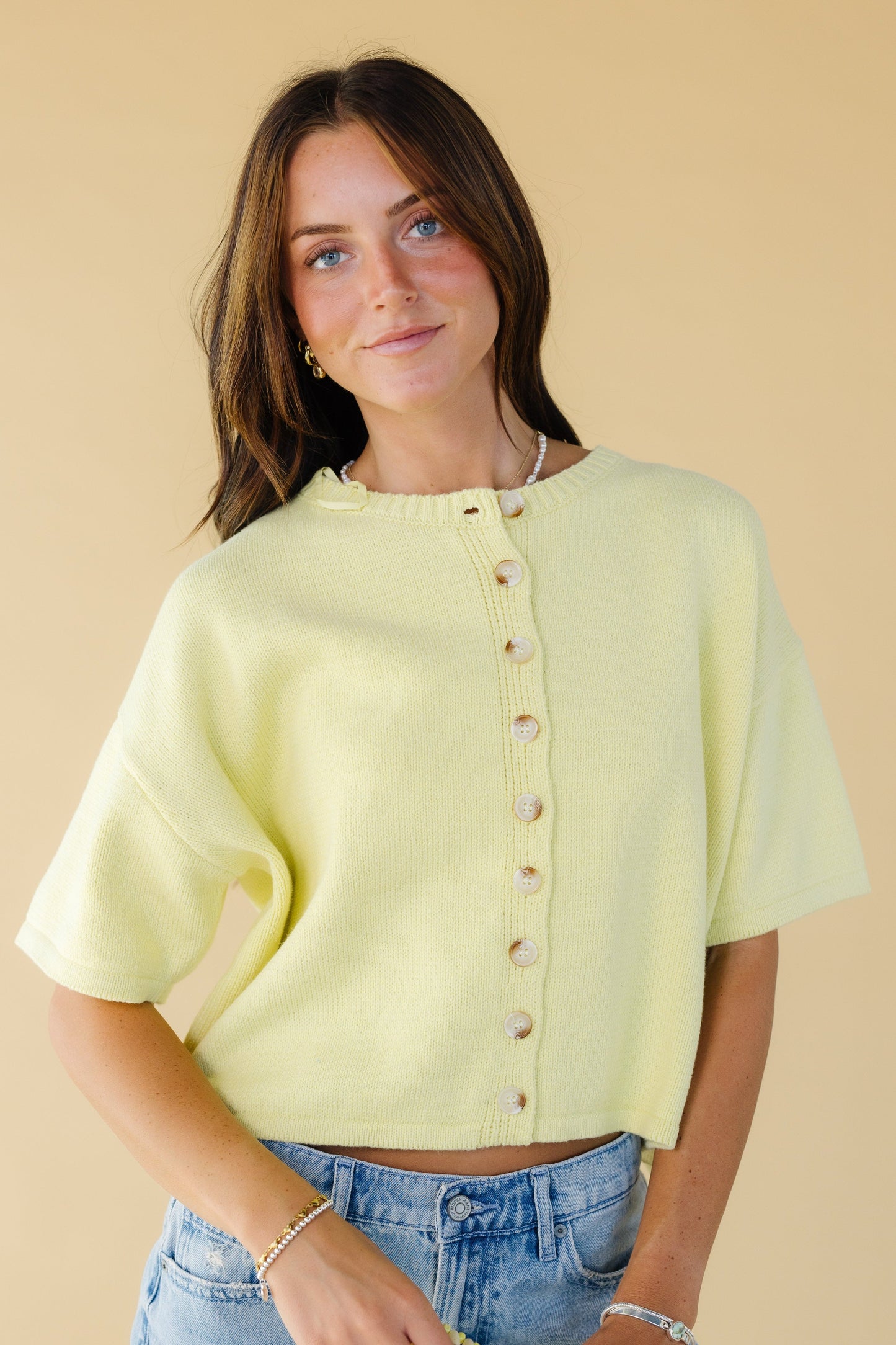 The Sabrina Sweater Top WOMEN'S CARDIGAN Wishlist Lemon S 