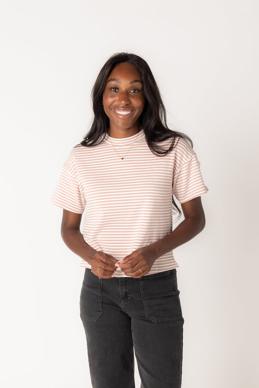 Rolla's Stripe Boxy Tee WOMEN'S T-SHIRT Things Between 