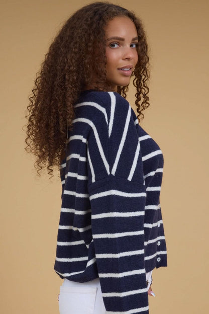 Bentley Striped Cardigan WOMEN'S CARDIGAN Things Between 