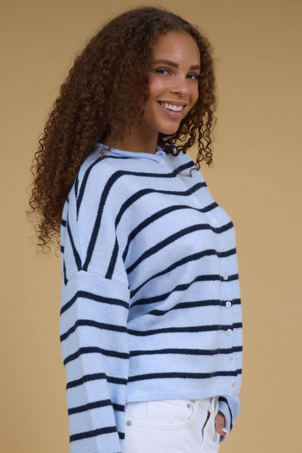 Bentley Striped Cardigan WOMEN'S CARDIGAN Things Between 