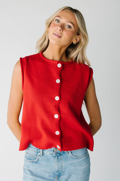 Button Up Sweater Vest WOMEN'S VEST Wishlist 