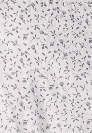 White print fabric swatch