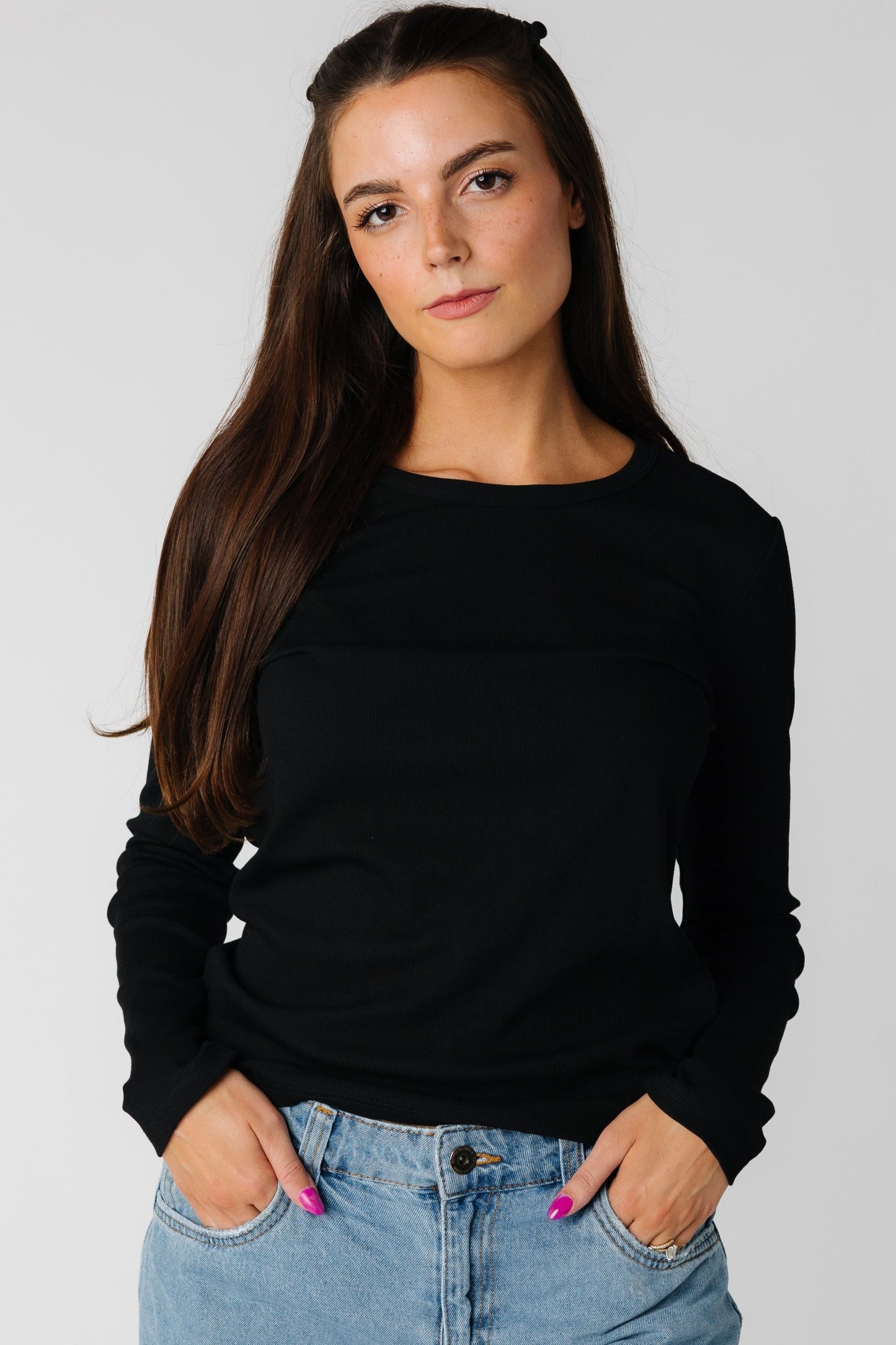 The Mills close fitting black top