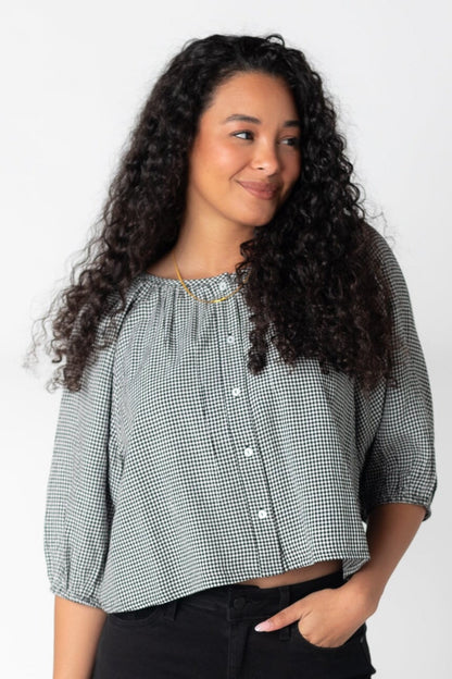 Citrus Southtown Gingham Top WOMEN'S TOP Citrus 