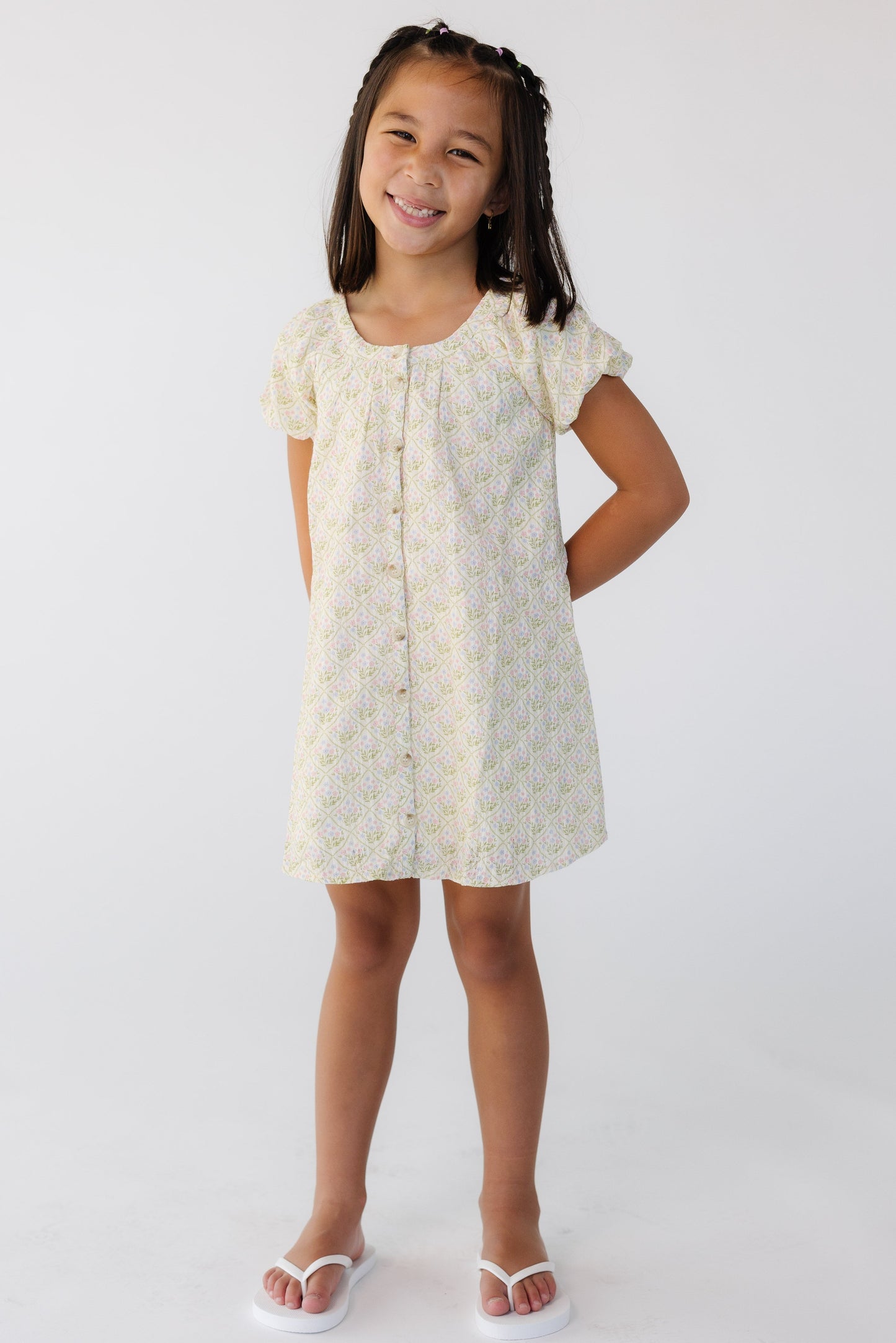 Brass & Roe Sweetie Button Down Girl's Dress GIRL'S DRESS brass & roe 
